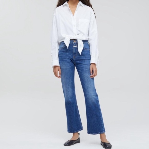 CLOSED Baylin flared high waist jeans size 23 NEW - Picture 1 of 9